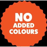 Blackdog brand logo with text "NO ADDED COLOURS" in orange starburst.