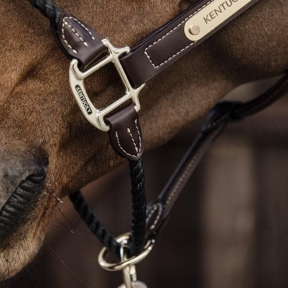 Kentucky Rope Leather Halter-Dapple EQ-The Equestrian