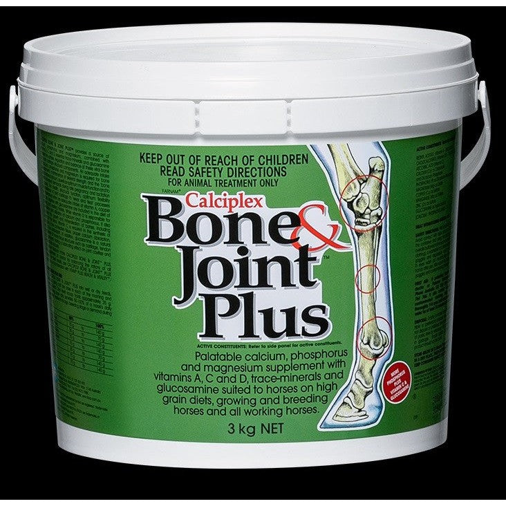 "Calciplex Bone & Joint Plus joint supplements for horses, 3kg."