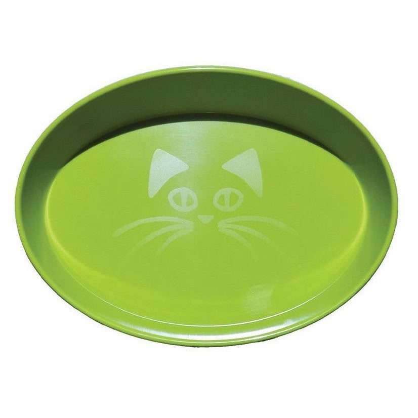 Cat Bowl Oval Face Scream Loud Green-Ascot Saddlery-The Equestrian