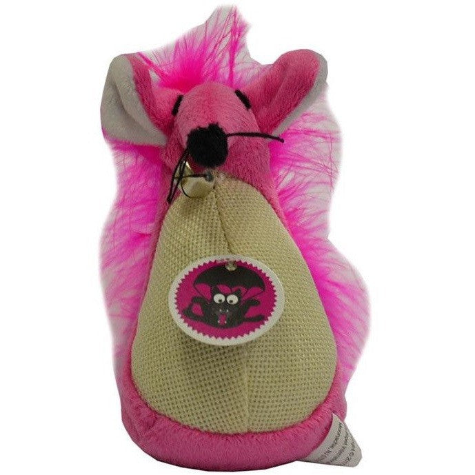 Cat Toy Scream Fatty Mouse Pink-Ascot Saddlery-The Equestrian