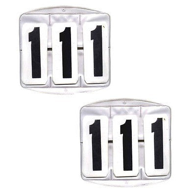 Competition Numbers New Set 3 Square-Ascot Saddlery-The Equestrian