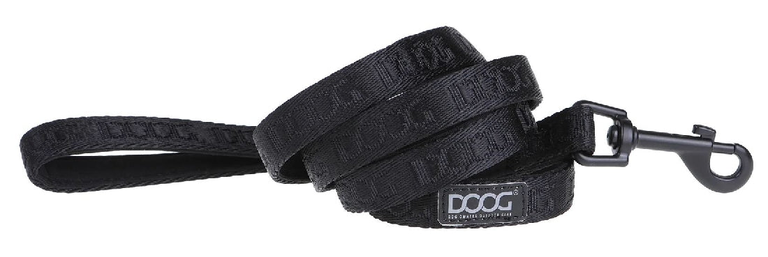 Doog Dog Leash Neosport Neoprene Black-Ascot Saddlery-The Equestrian