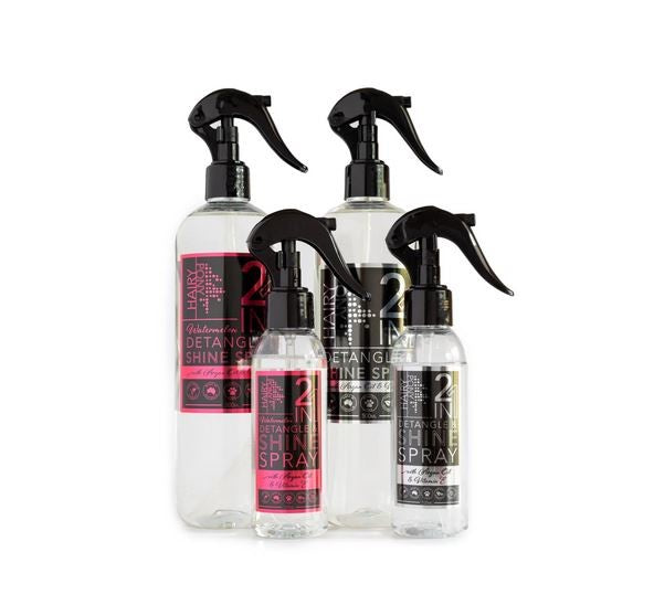 Hairy Pony 2 In 1 Detangle & Shine Spray Watermelon 500ml-Ascot Saddlery-The Equestrian