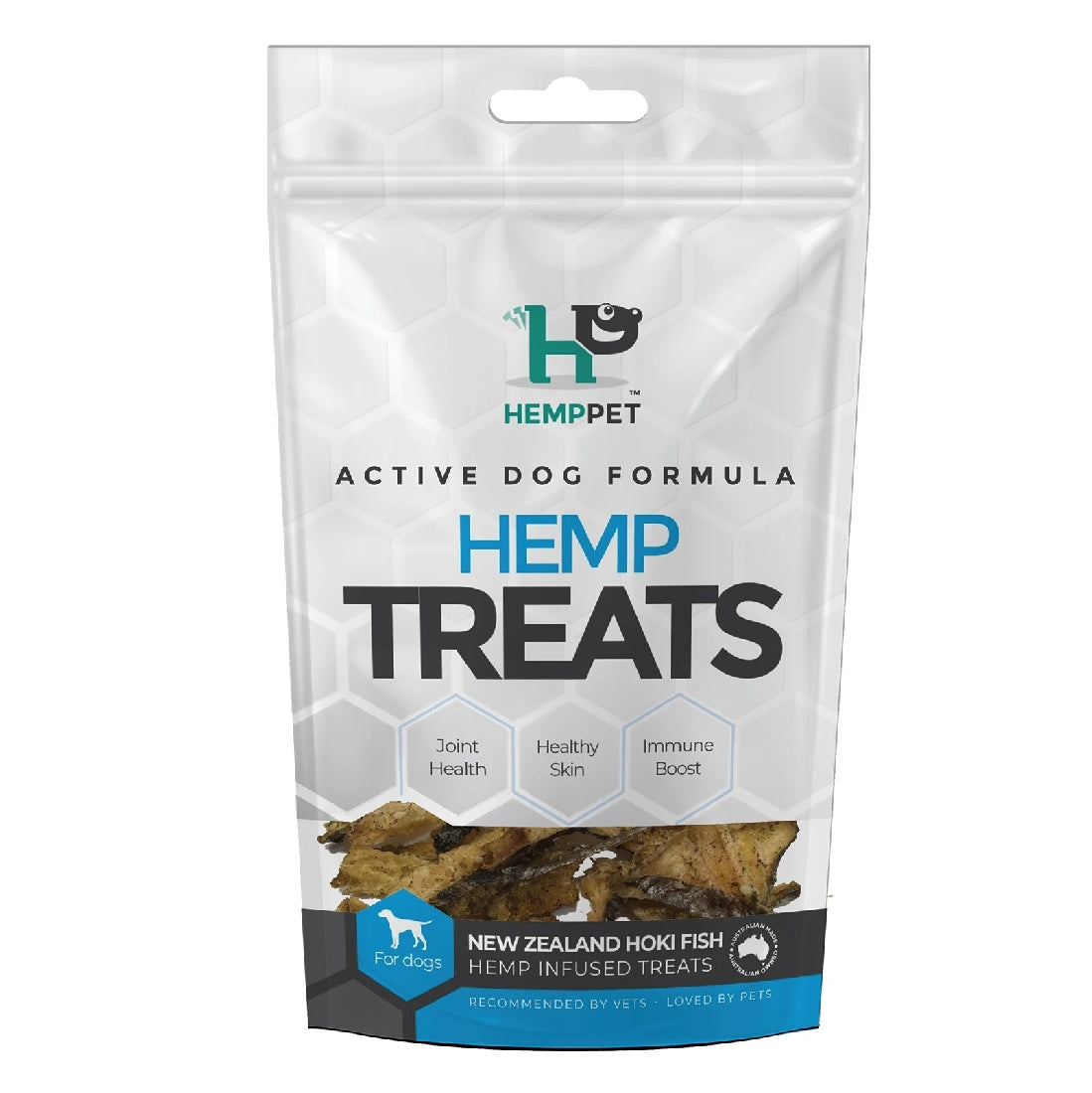 Hemp Pet Dog Treats New Zealand Hoki Fish 70gm-Ascot Saddlery-The Equestrian