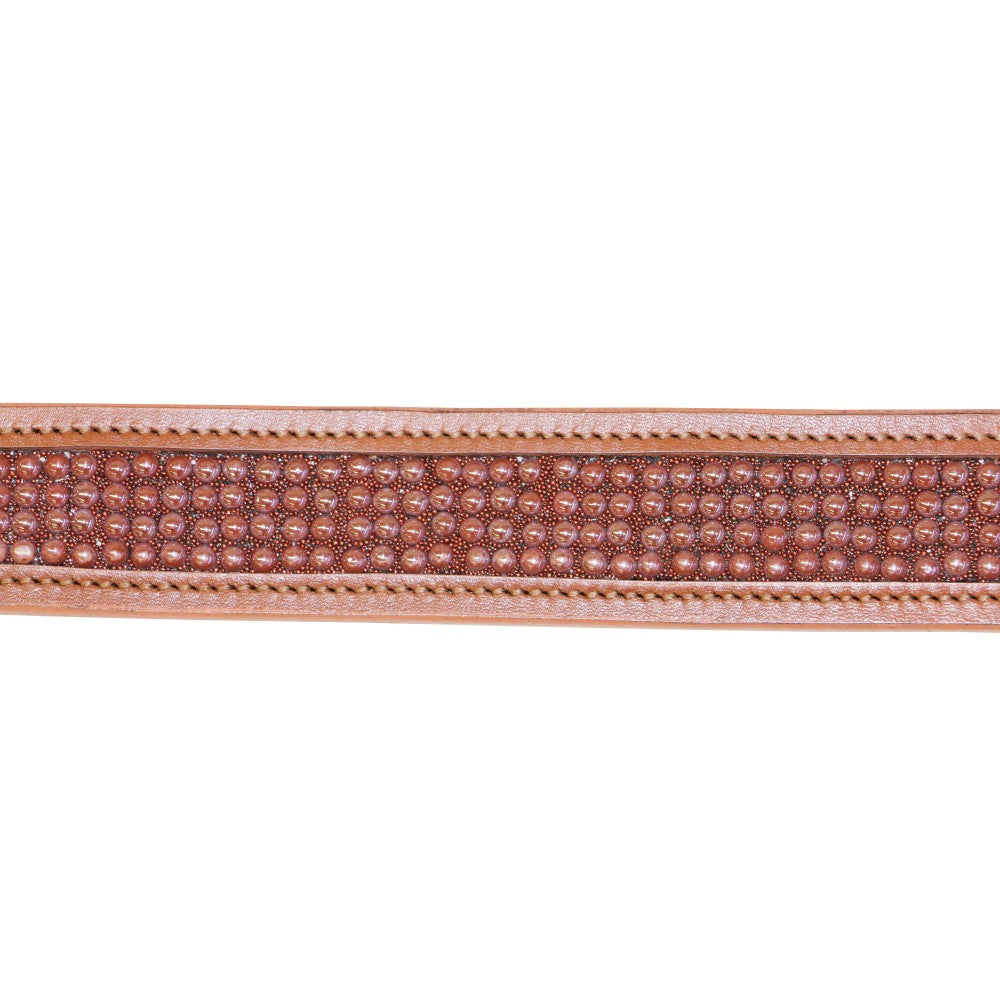 Belt Huntington Rouge Inlay Tan-Ascot Saddlery-The Equestrian