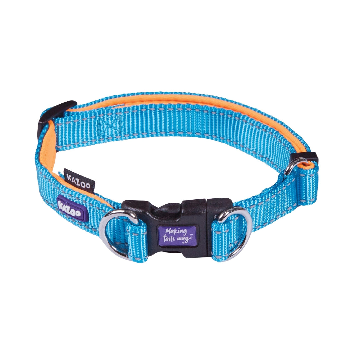 Kazoo Dog Collar Active Adjustable Ocean Sunrise-Ascot Saddlery-The Equestrian