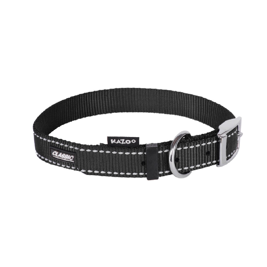 Kazoo Dog Collar Classic Black-Ascot Saddlery-The Equestrian