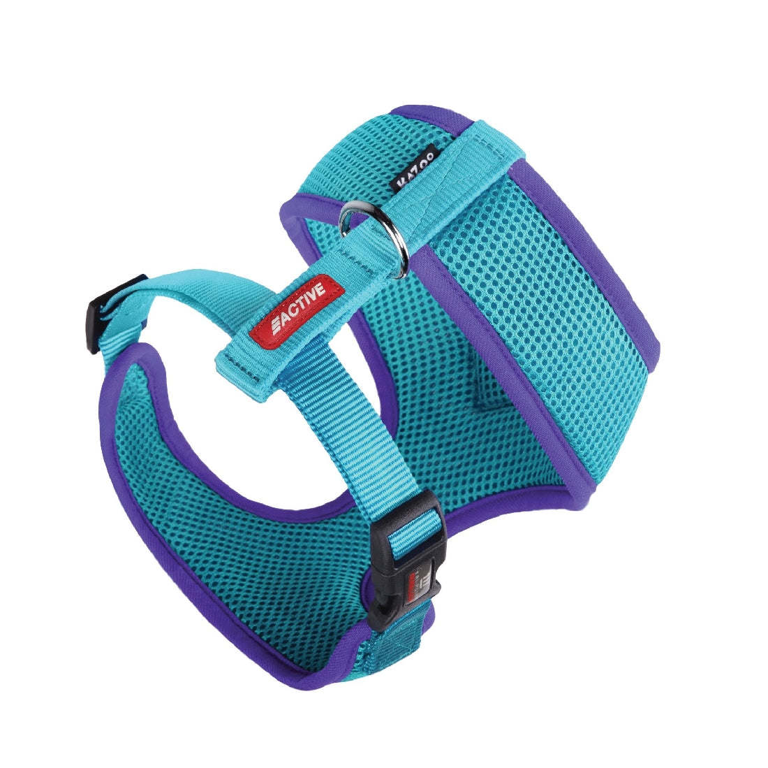 Harness Dog Kazoo Active Soft Aqua & Purple-Ascot Saddlery-The Equestrian