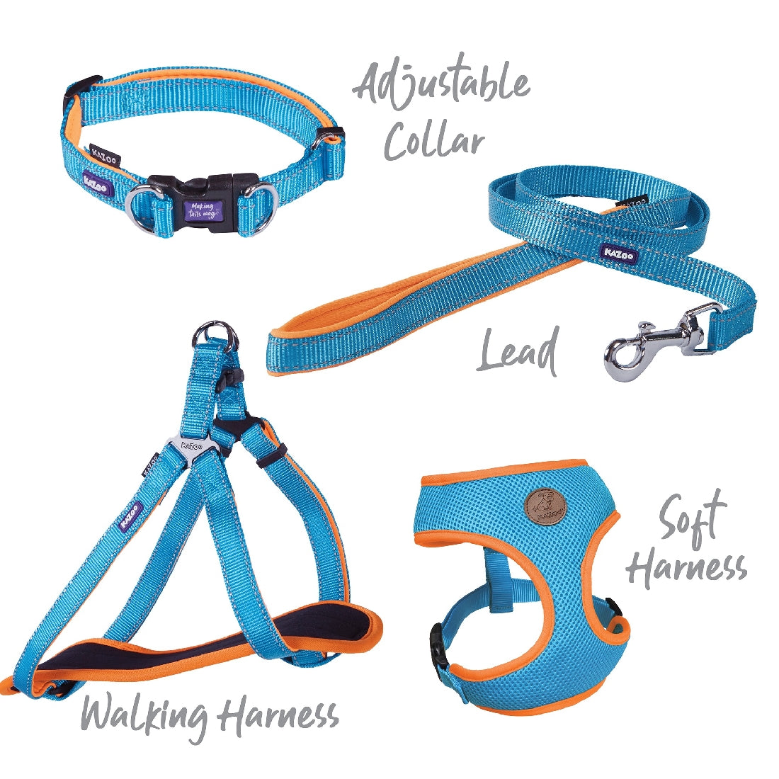 Kazoo Dog Leash Active Ocean Sunrise 1800mm-Ascot Saddlery-The Equestrian