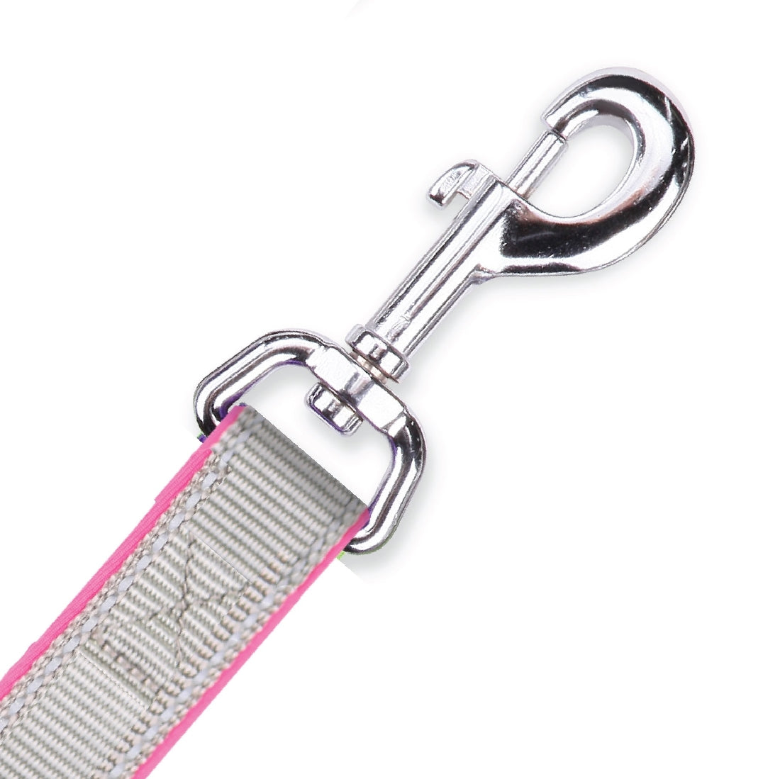 Kazoo Dog Leash Active Silver & Pink 1200mm-Ascot Saddlery-The Equestrian