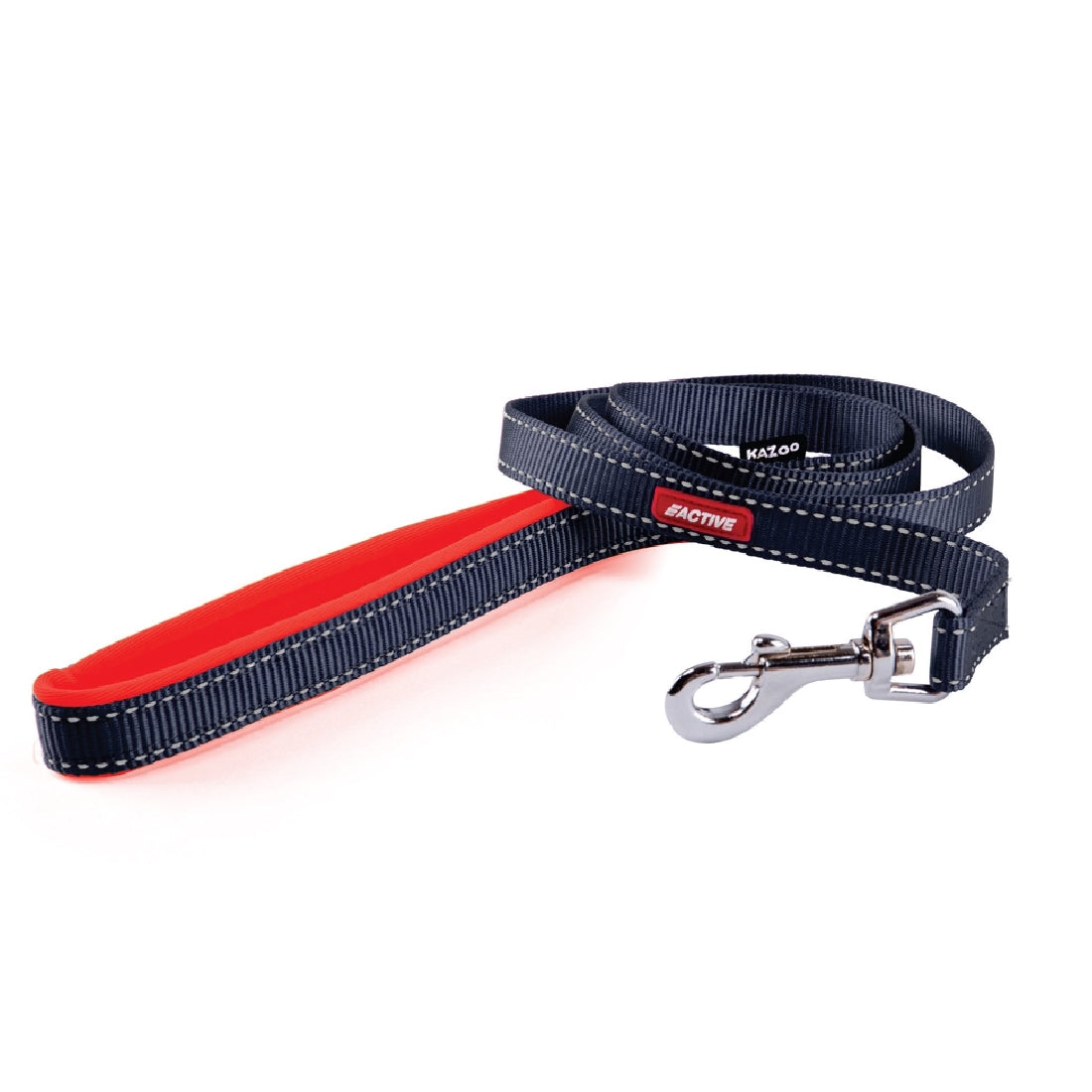 Kazoo Dog Leash Active Slate & Orange 1200mm-Ascot Saddlery-The Equestrian