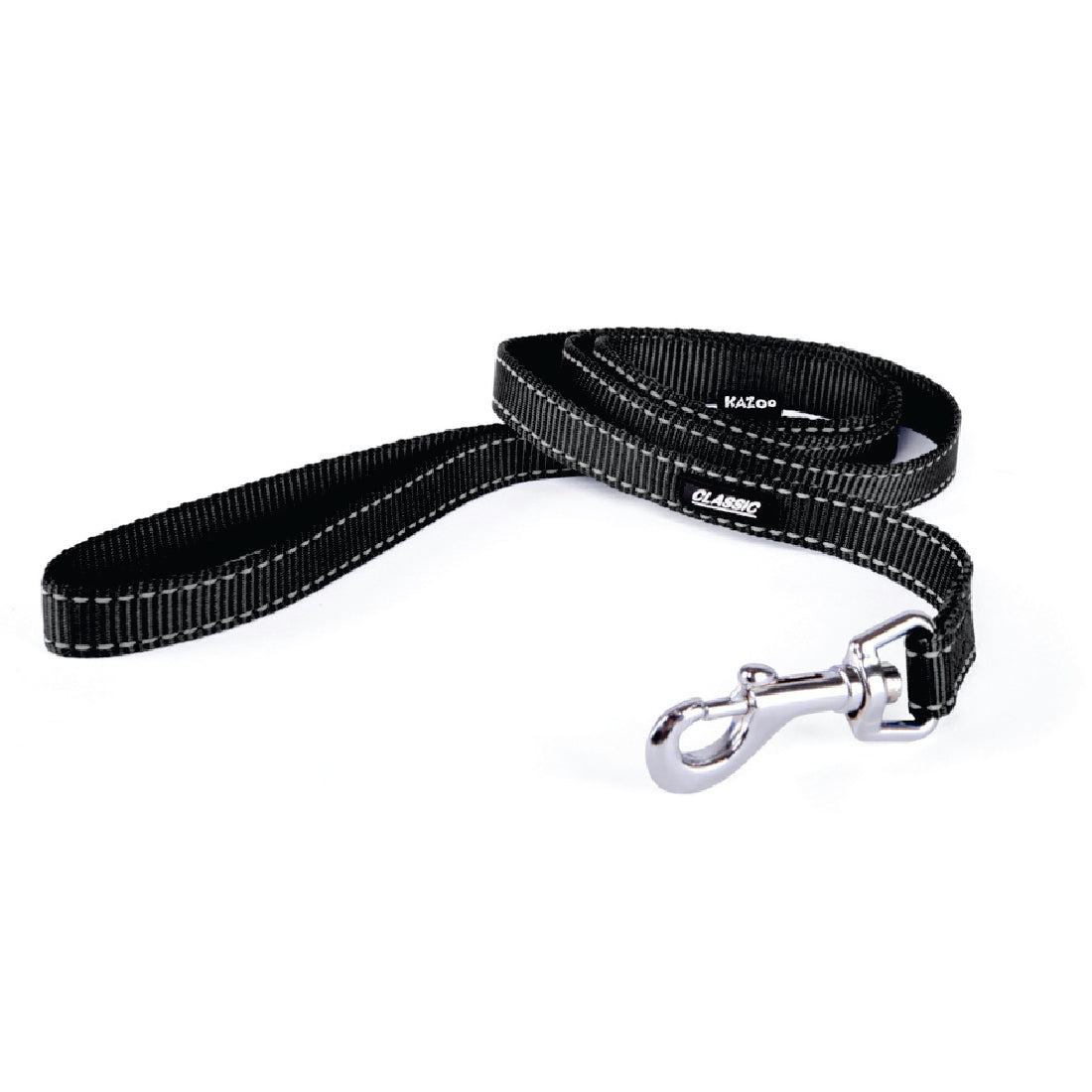 Kazoo Dog Leash Classic Black 1200mm-Ascot Saddlery-The Equestrian