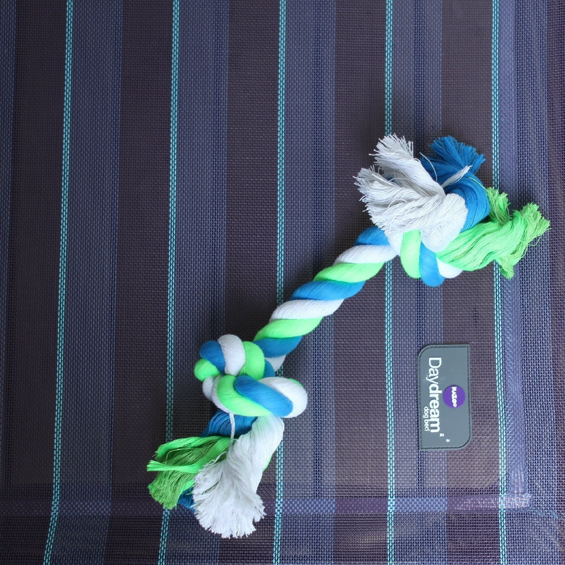 Kazoo Dog Toy Twisted Rope Knot Bone-Ascot Saddlery-The Equestrian