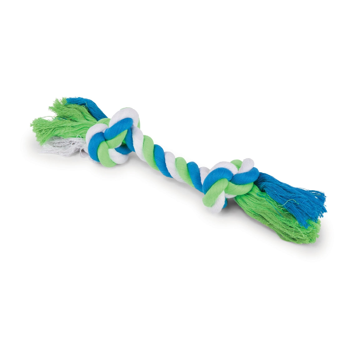 Kazoo Dog Toy Twisted Rope Knot Bone-Ascot Saddlery-The Equestrian