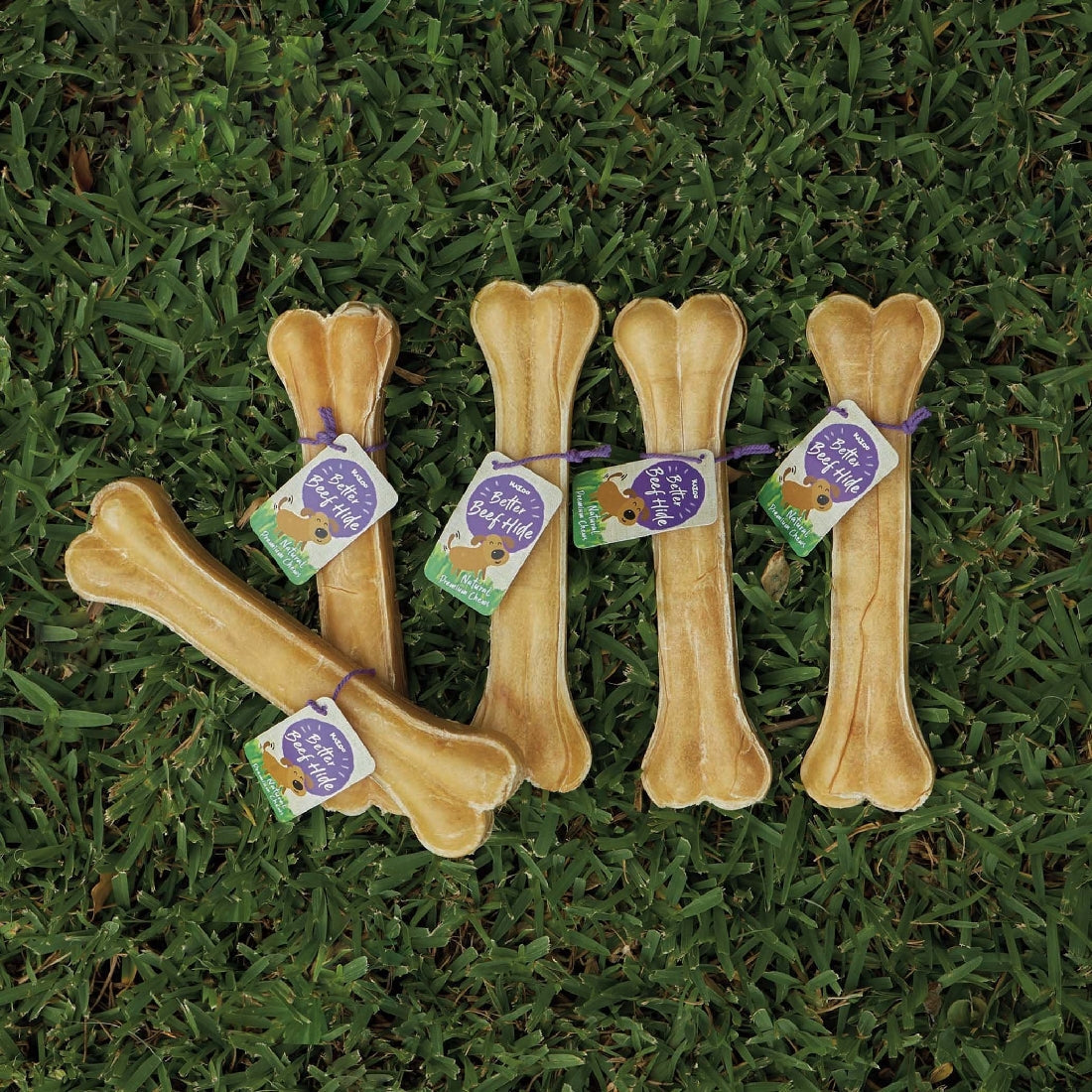 Kazoo Treat Rawhide Pressed Bone 30cm Pack Of 1-Ascot Saddlery-The Equestrian