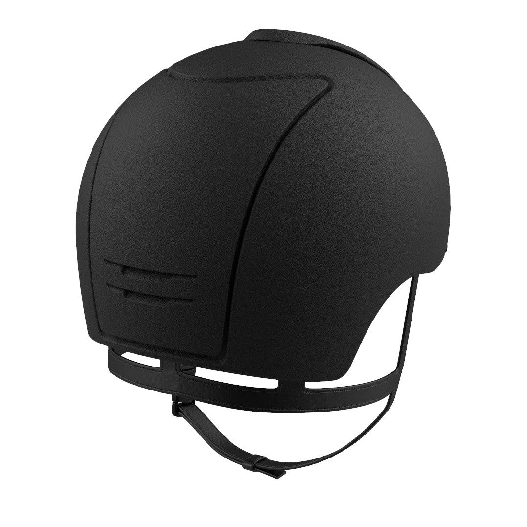 KEP brand black equestrian helmet for horse riding safety.