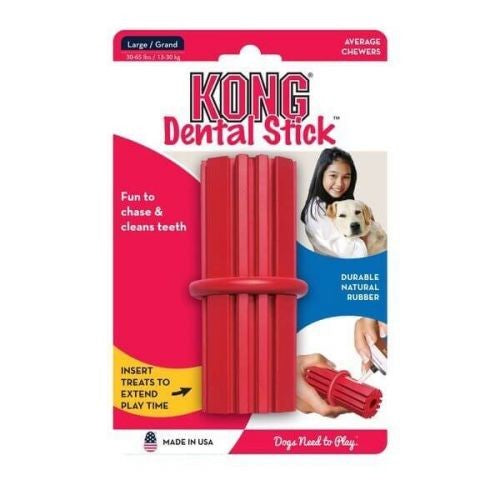 Kong Dog Toy Dental Stick Large-Ascot Saddlery-The Equestrian