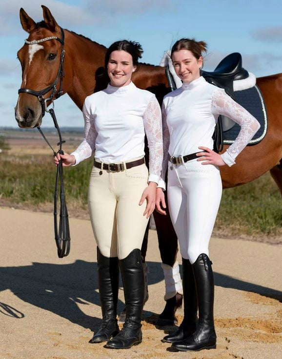 Breeches Peter Williams Cambridge Beige Ladies-Ascot Saddlery-The Equestrian