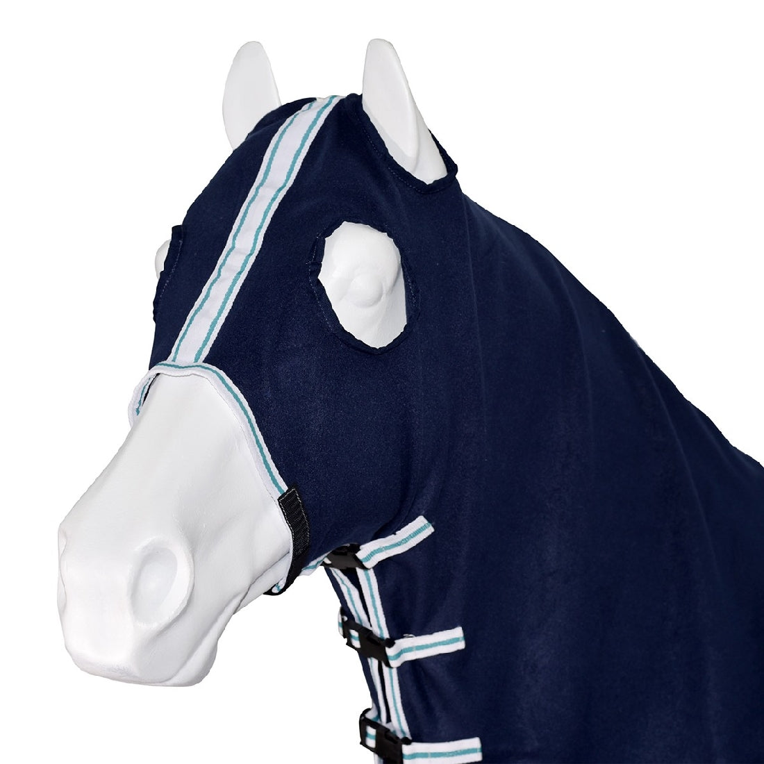 Polar Fleece Hood Blue-Ascot Saddlery-The Equestrian