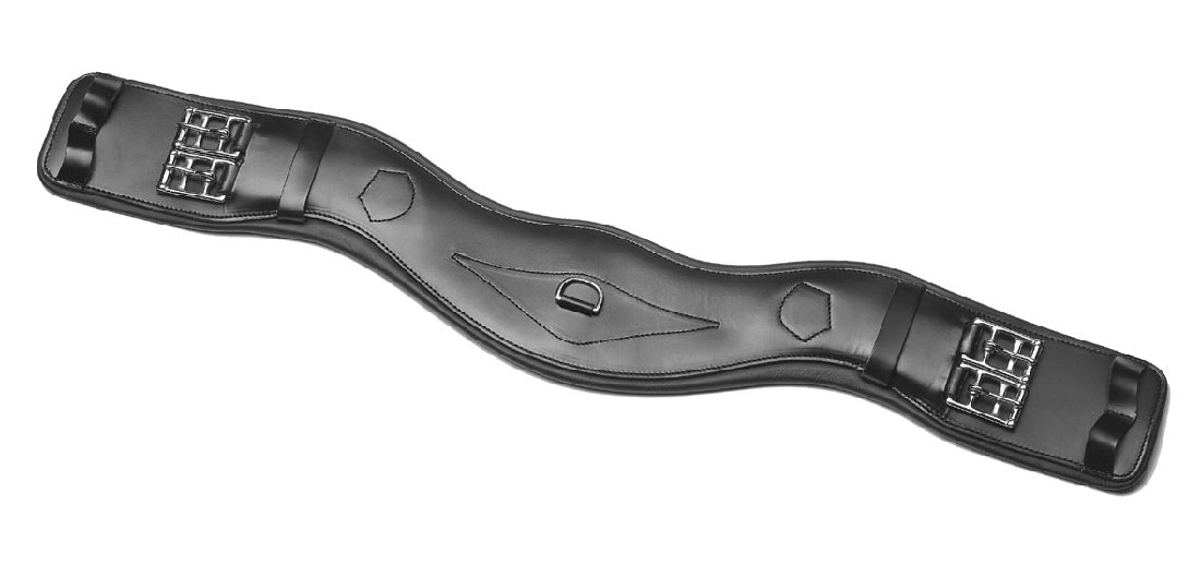 Girth Prestige Anatomic Black-Ascot Saddlery-The Equestrian