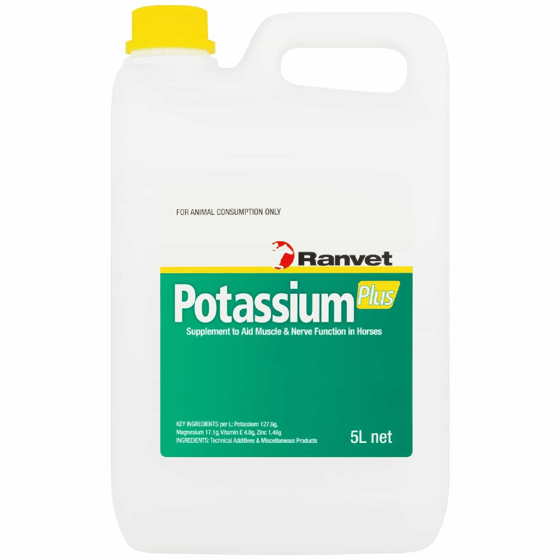 Potassium Plus Ranvet 5lit-Ascot Saddlery-The Equestrian