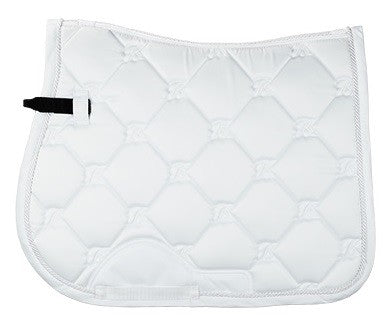 Saddlecloth All Purpose Bates White Full-Ascot Saddlery-The Equestrian