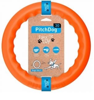 Sassbai Toy Pitchdog Ring Orange-Ascot Saddlery-The Equestrian