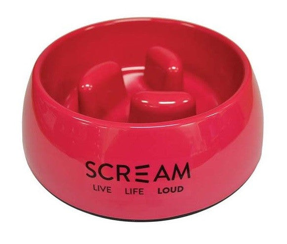 Bowl Scream Slow Down Round Pillar Loud Pink-Ascot Saddlery-The Equestrian