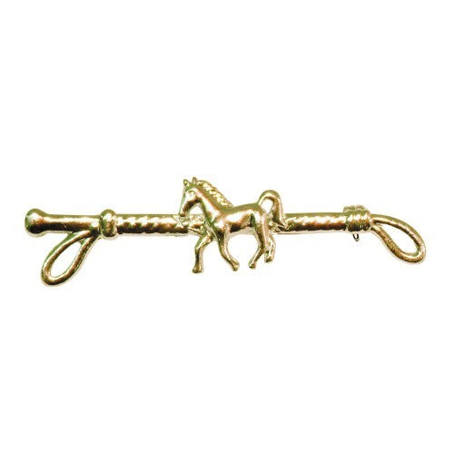 Stock Pin Huntington Horse Gold Colour-Ascot Saddlery-The Equestrian