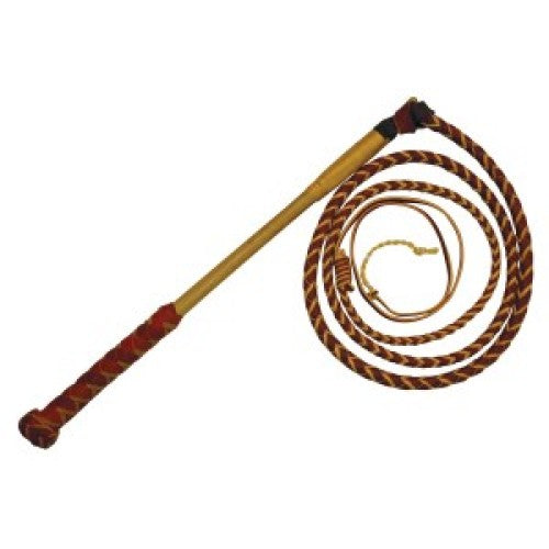 Whip Stock Redhide Stockmaster 6 X 4plait-Ascot Saddlery-The Equestrian