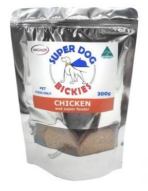 Wagalot Super Dog Bickies Chicken 300gm-Ascot Saddlery-The Equestrian