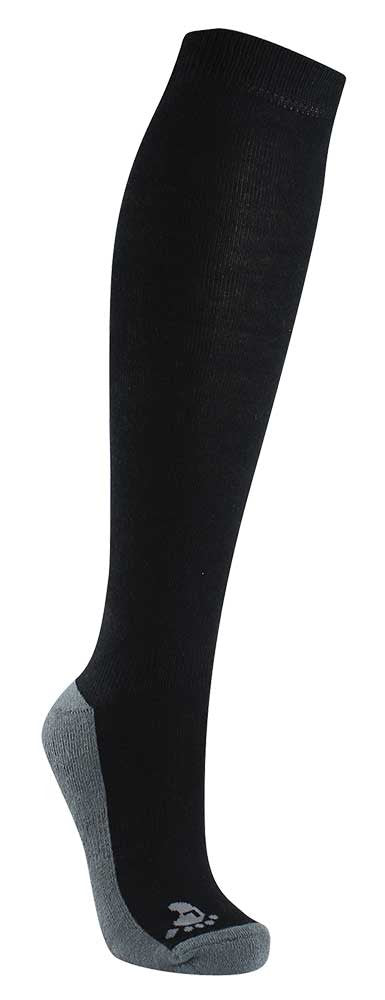 Socks Woof Bamboo Riding Black-Ascot Saddlery-The Equestrian