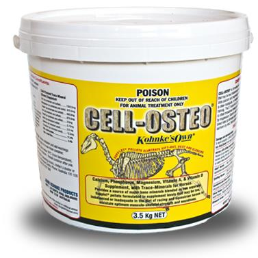 Cell-Osteo joint supplements by Kohnke's Own for animals.